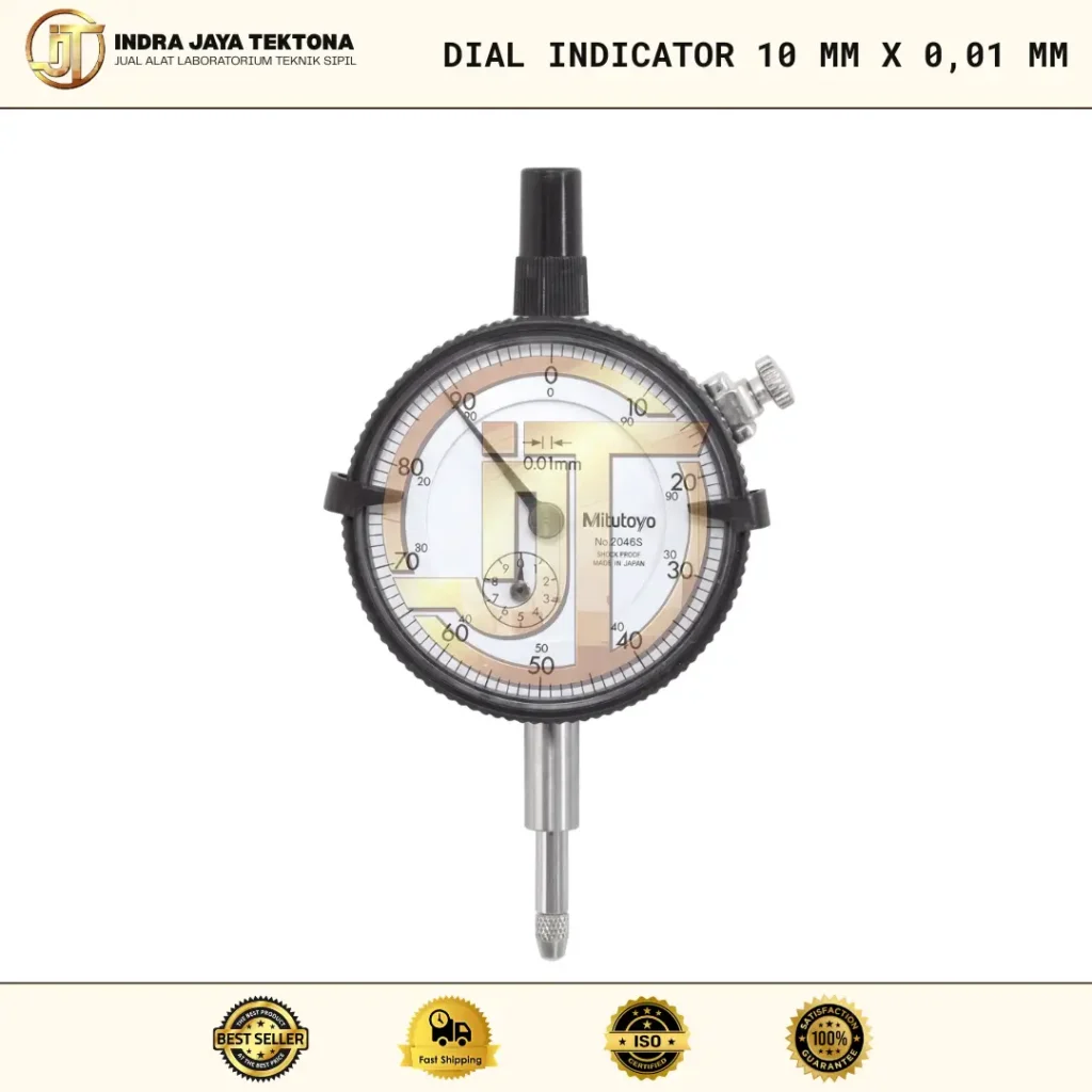 Dial Indicator 10 mm x 0,01 mm Indra Jaya Tektona