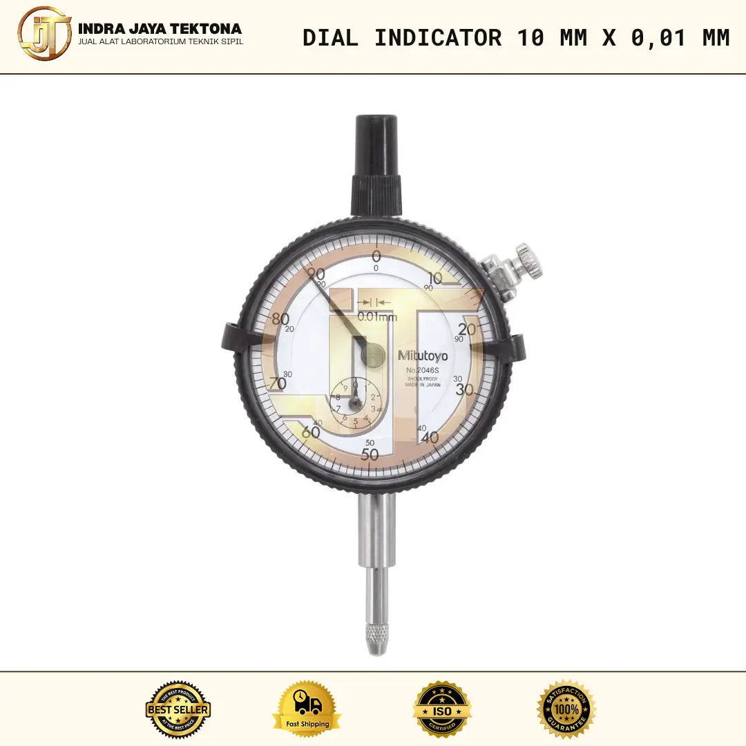 Dial Indicator 10 mm x 0,01 mm Indra Jaya Tektona