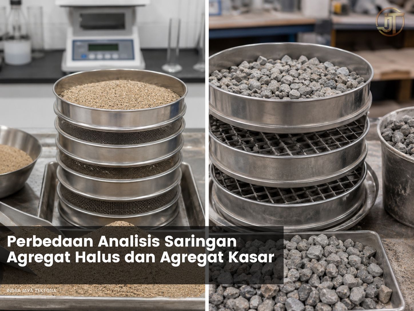 Perbedaan Analisis Saringan Agregat Halus dan Agregat Kasar