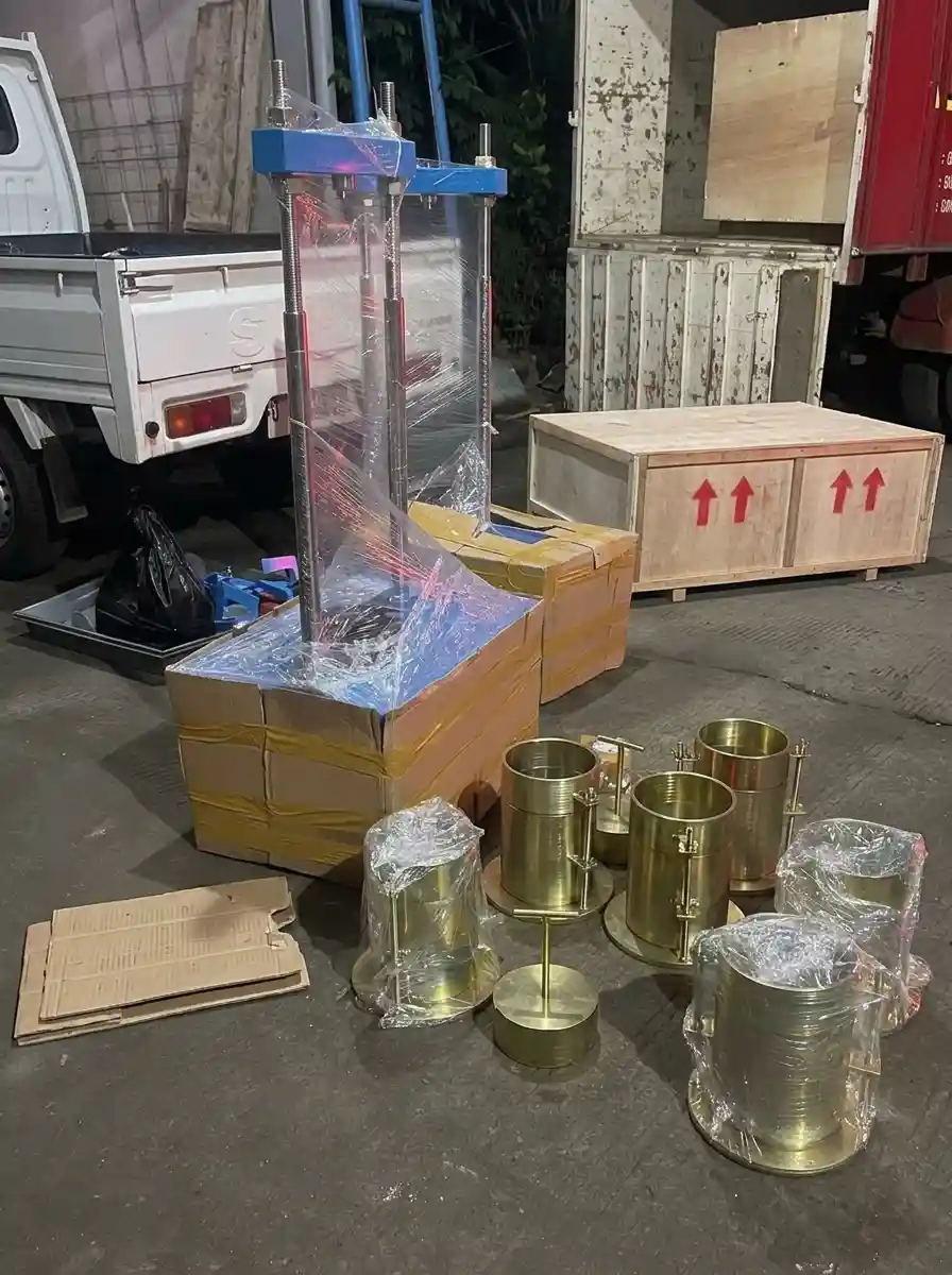 pengiriman barang alat laboratorium teknik sipil indra jaya tektona