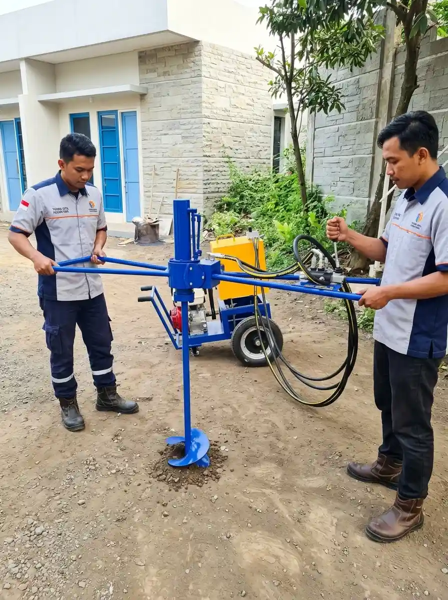 pengujian alat bor tanah